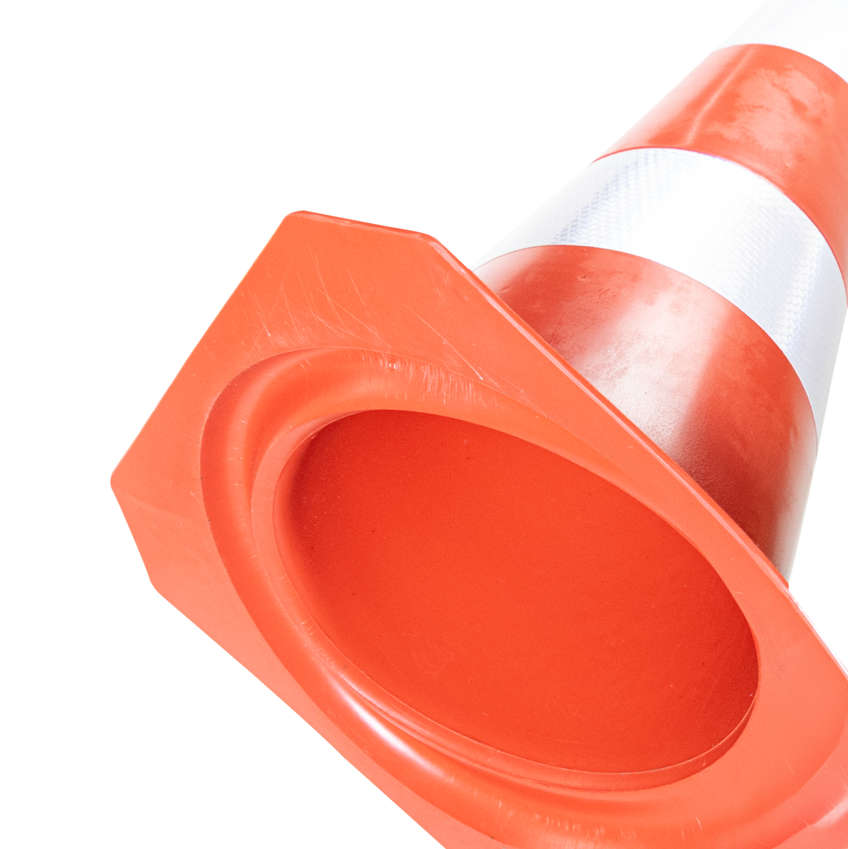 Cone de sinalização flexível (emborrachado) refletivo 50cm Kteli