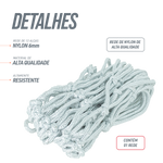 Rede oficial de basquete com fio 6mm PP Pista e Campo - und