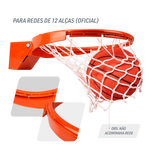 Aro oficial de basquete de aço retrátil (com amortecedor) modelo profissional Pista e Campo