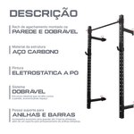 Rack de Parede para Agachamento Multifuncional Dobrável Envolst