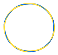 Arco e bambolê com cores em espiral 75cm de diâmetro Pista e Campo