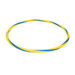 Arco e bambolê com cores em espiral 75cm de diâmetro Pista e Campo