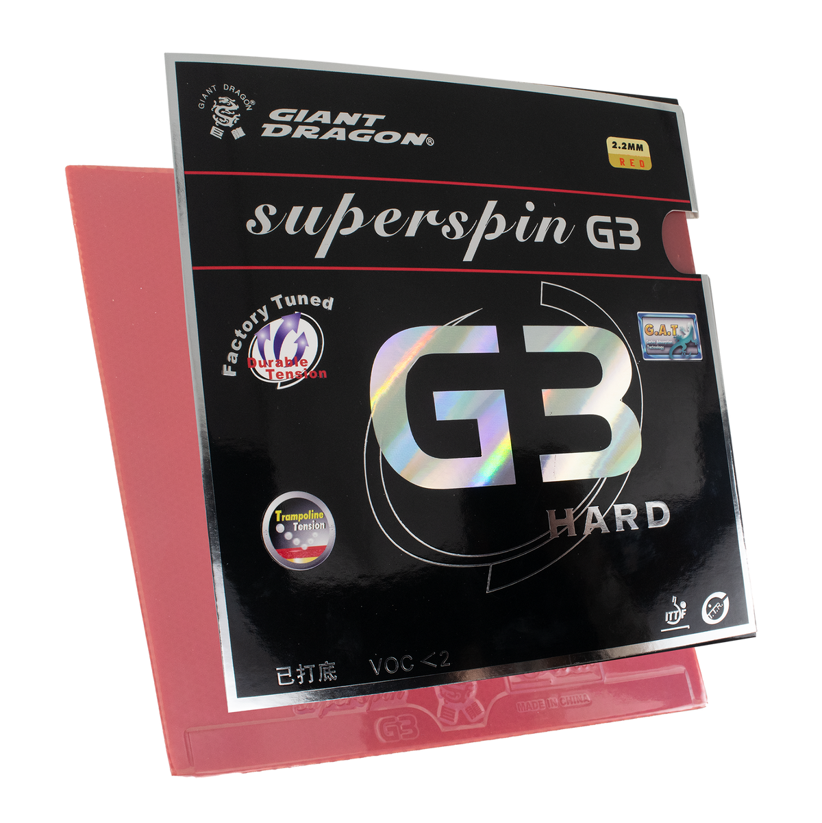 Borracha Giant Dragon Superspin G3 2,2mm Aprovada ITTF