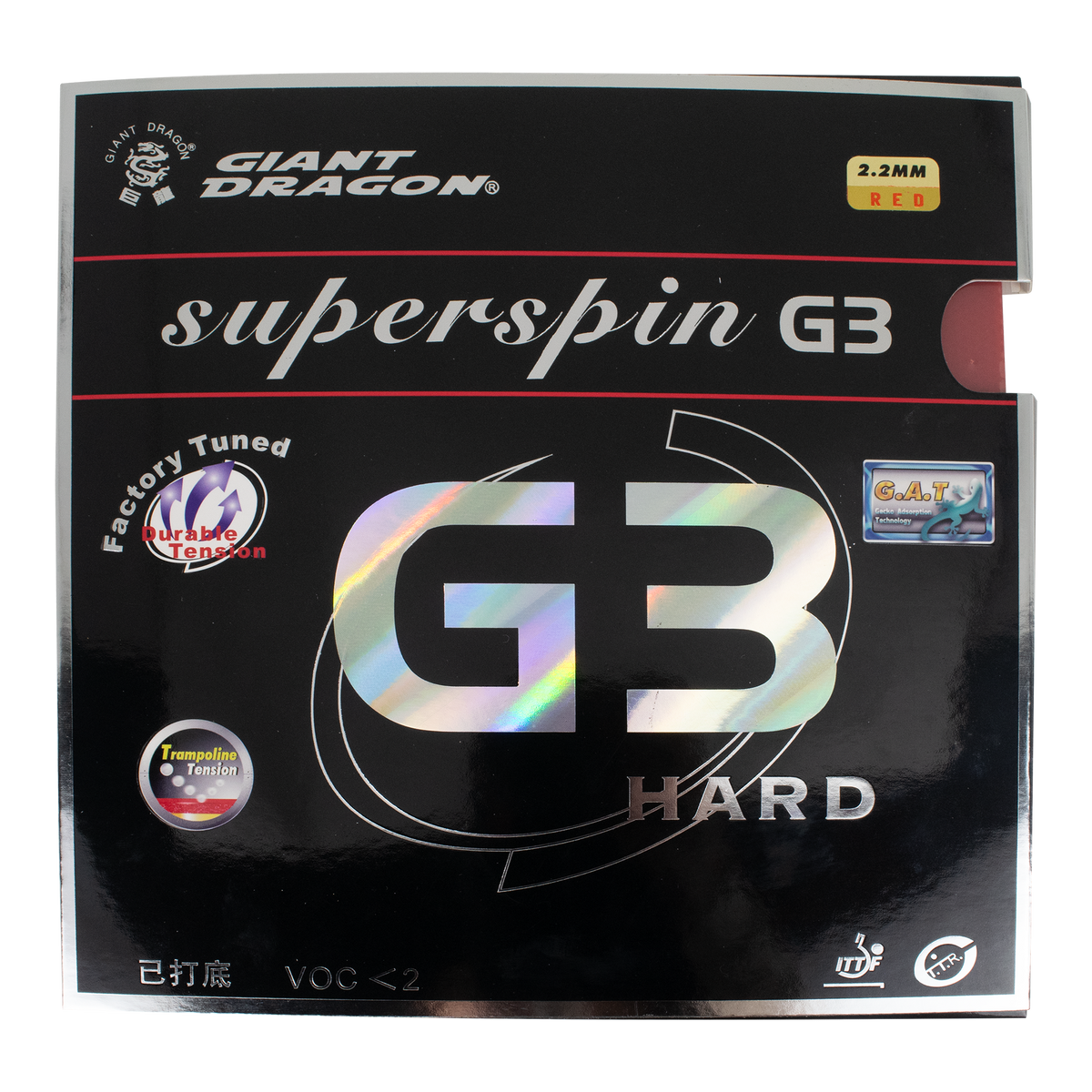 Borracha Giant Dragon Superspin G3 2,2mm Aprovada ITTF