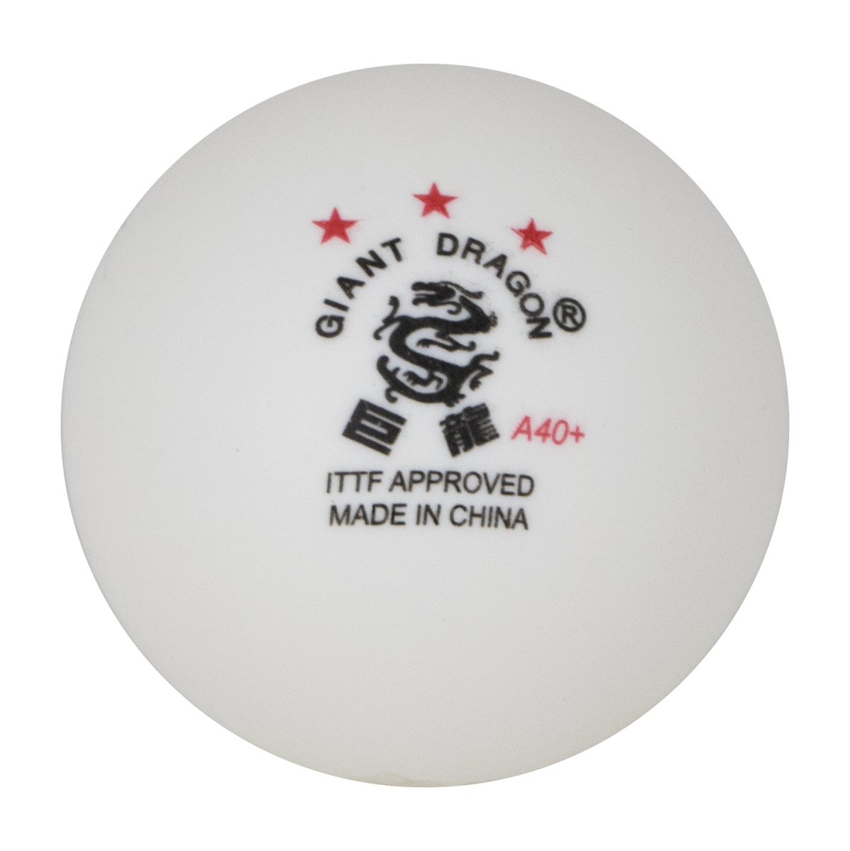 Bolinhas Tênis de Mesa Giant Dragon 3 Estrelas ITTF ABS 40+ 6un