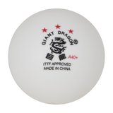 Bolinhas Tênis de Mesa Giant Dragon 3 Estrelas ITTF ABS 40+ 6un