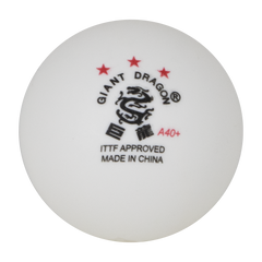 Bolinhas Tênis de Mesa Giant Dragon 3 Estrelas ITTF ABS 40+ 6un