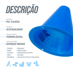 Minicone 8cm para Treino Esportivo Velden - Unidade