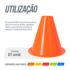 Minicone 8cm para Treino Esportivo Velden - Unidade