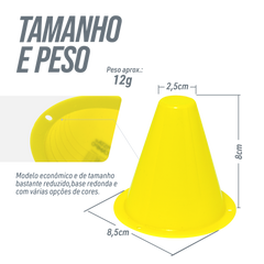 Minicone 8cm para Treino Esportivo Velden - Unidade