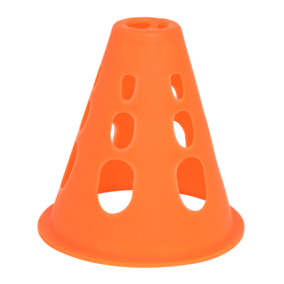 Cone de plástico 8cm vazado pequeno para manobras Pista e Campo - cnj com 10 und