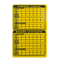 Cartão de árbitro oficial para futsal e futebol de salão Pista e Campo - cnj com 3 und