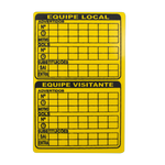 Cartão de árbitro oficial para futsal e futebol de salão Pista e Campo - cnj com 3 und