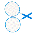 Kit de badminton infantil com 02 raquetes de aço, 01 volante e 01 bola de espuma Loire
