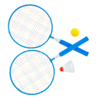 Kit de badminton infantil com 02 raquetes de aço, 01 volante e 01 bola de espuma Loire
