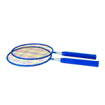 Kit de badminton infantil com 02 raquetes de aço, 01 volante e 01 bola de espuma Loire