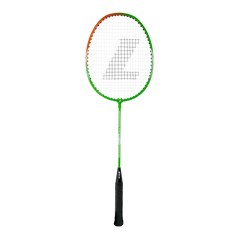 Kit Badminton 2 Raquetes de Aço e 3 Volantes de Nylon Loire - Laranja e Verde