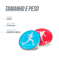 Moeda de árbitro de futebol para sorteio Pista e Campo