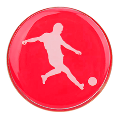 Moeda de árbitro de futebol para sorteio Pista e Campo