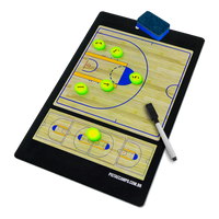 Prancheta tática magnética dupla face com caneta para treinamento de Basquete Pista e Campo