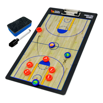 Prancheta tática magnética dupla face com caneta para treinamento de Basquete Pista e Campo