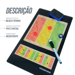 Prancheta tática magnética com caneta para treinamento de esportes de praia Pista e Campo
