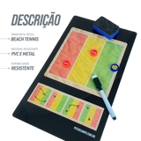 Prancheta tática magnética com caneta para treinamento de esportes de praia Pista e Campo