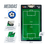 Prancheta tática magnética dupla face com caneta para treinamento de Futebol Society Pista e Campo