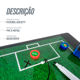 Prancheta tática magnética dupla face com caneta para treinamento de Futebol Society Pista e Campo
