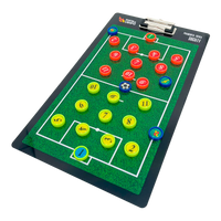 Prancheta tática magnética dupla face com caneta para treinamento de Futebol Society Pista e Campo