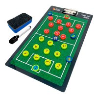 Prancheta tática magnética dupla face com caneta para treinamento de Futebol Society Pista e Campo
