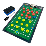 Prancheta tática magnética dupla face com caneta para treinamento de Futebol Society Pista e Campo