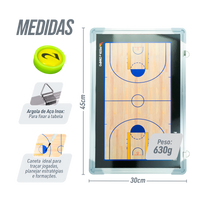 Quadro Tático de Basquete Magnético Velden