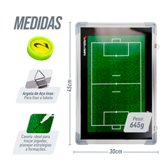 Quadro Tático de Futebol Society Magnético Velden