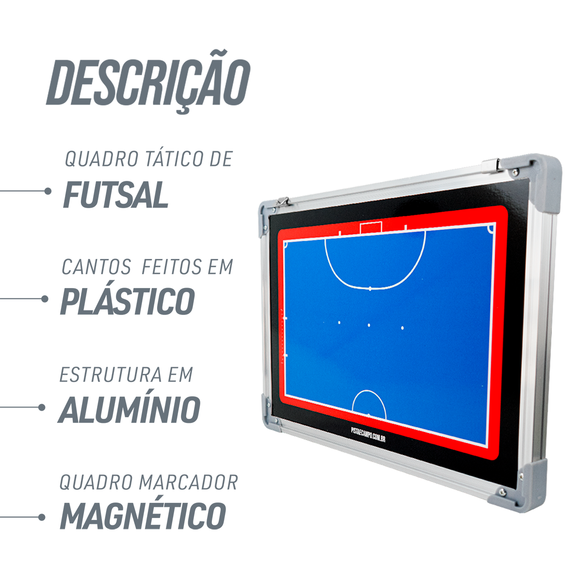 Quadro Tático de Futsal Magnético Velden