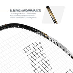 Raquete de Badminton Fibra de Carbono Isométrica Loire