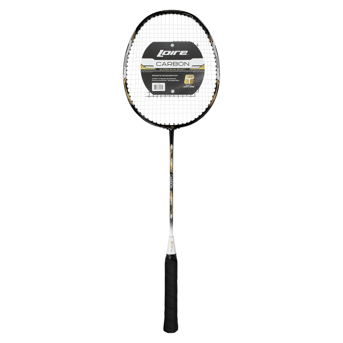 Raquete de Badminton Fibra de Carbono Isométrica Loire