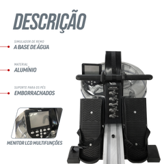 Simulador de remo Indoor a base de água Water Rower Alumínio Pista e Campo