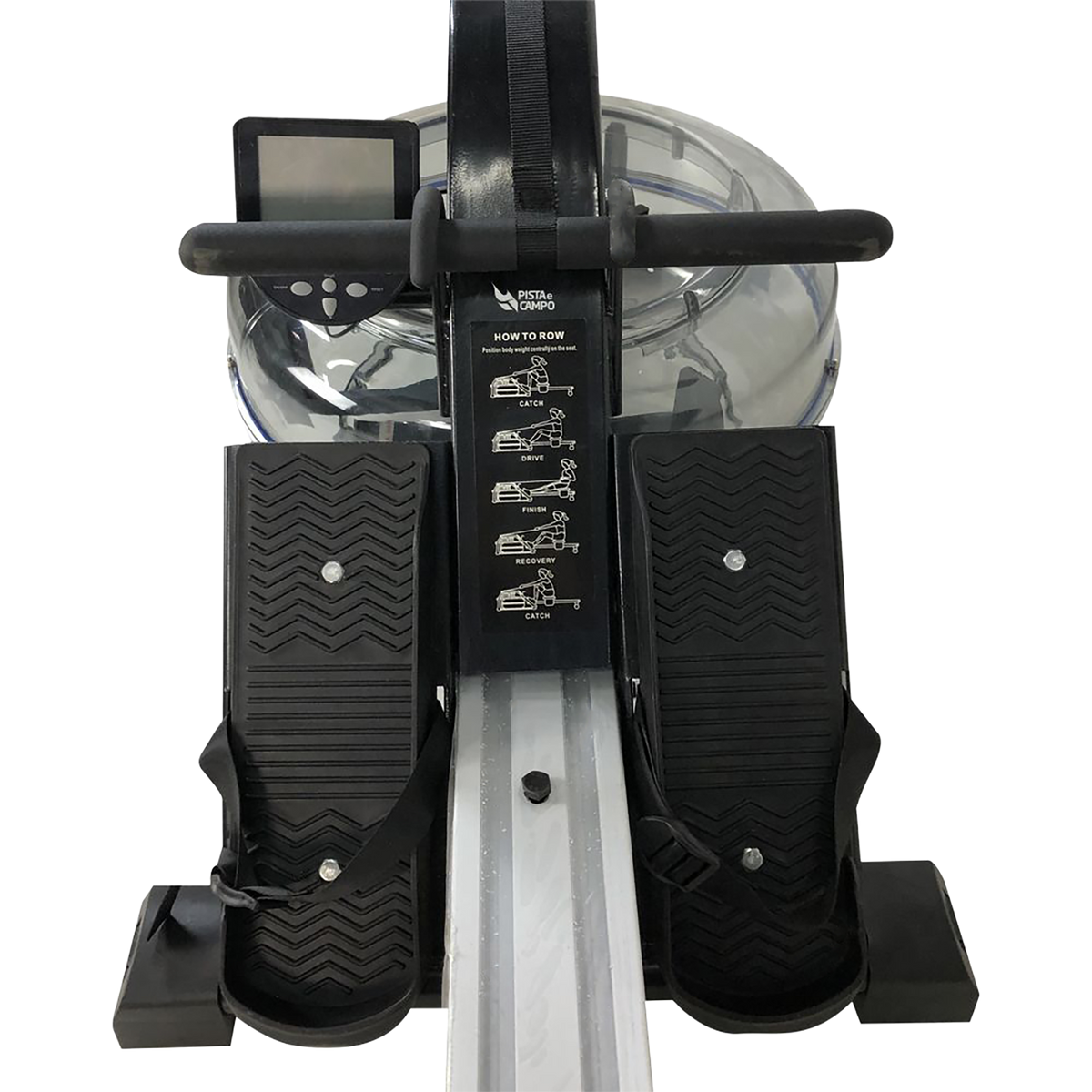 Simulador de remo Indoor a base de água Water Rower Alumínio Pista e Campo