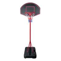 Tabela de basquete infantil móvel com poste, tabela e aro Pista e Campo