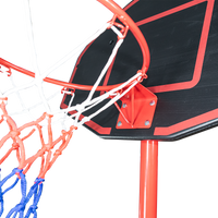 Tabela de basquete infantil móvel com poste, tabela e aro Pista e Campo