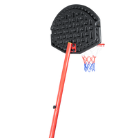 Tabela de basquete infantil móvel com poste, tabela e aro Pista e Campo