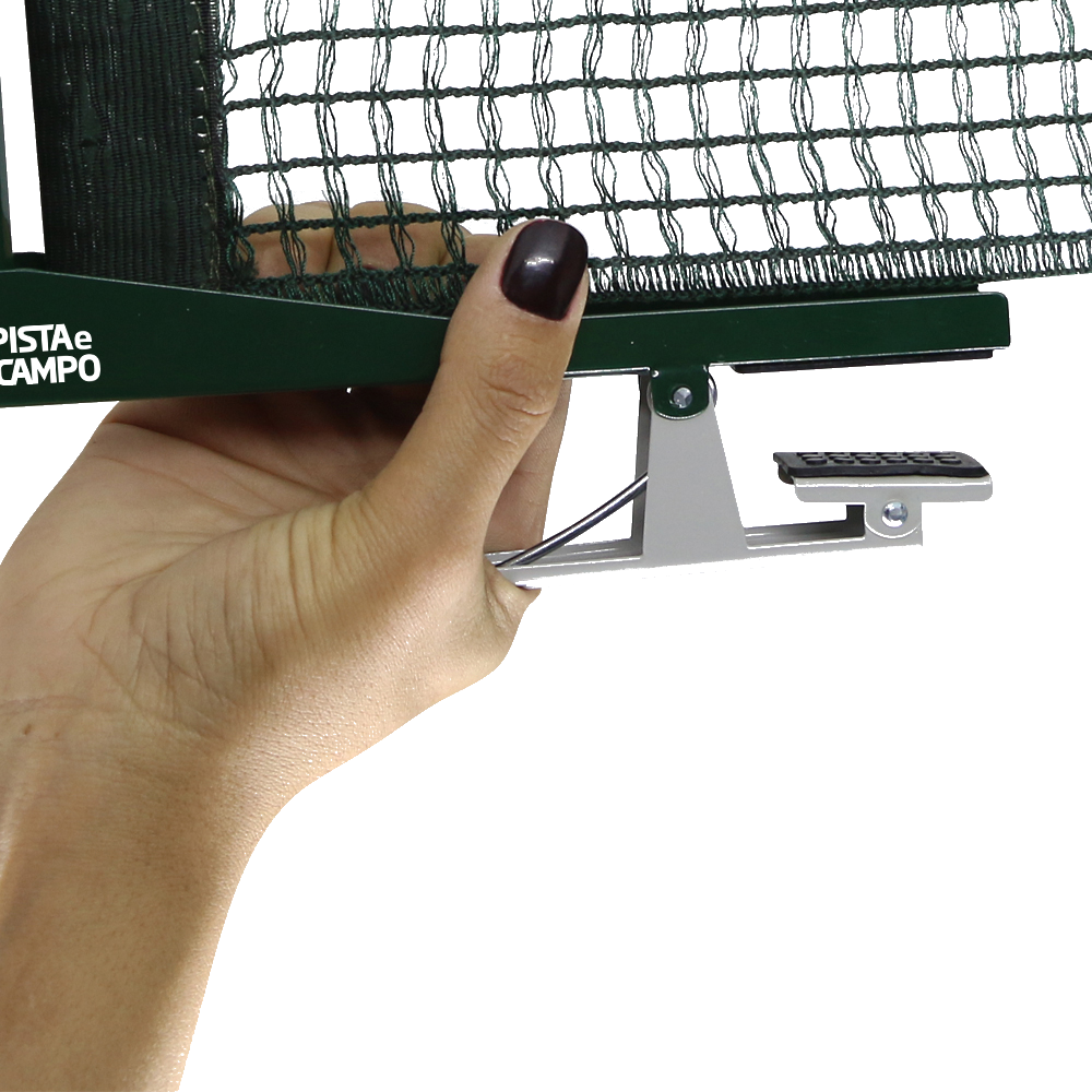 Kit Rede de Tênis de Mesa Pista e Campo - Suporte Jacaré e Régua