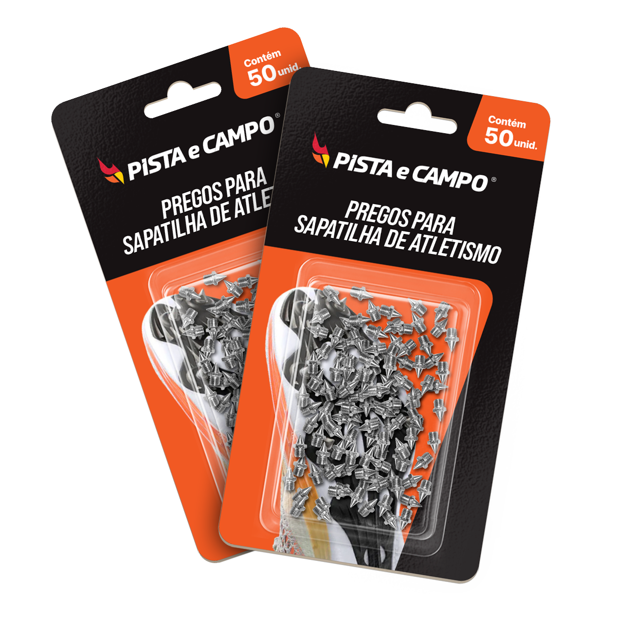 Pregos de Atletismo 4,8mm Pirâmide Hexagonal Pista e Campo