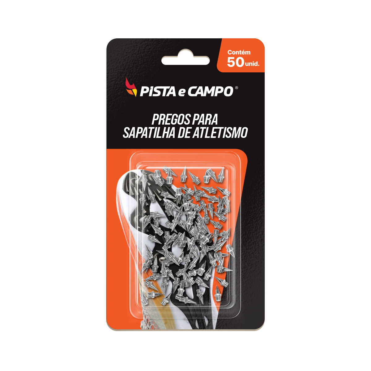 Pregos de Atletismo 9,5mm Pirâmide Hexagonal Pista e Campo