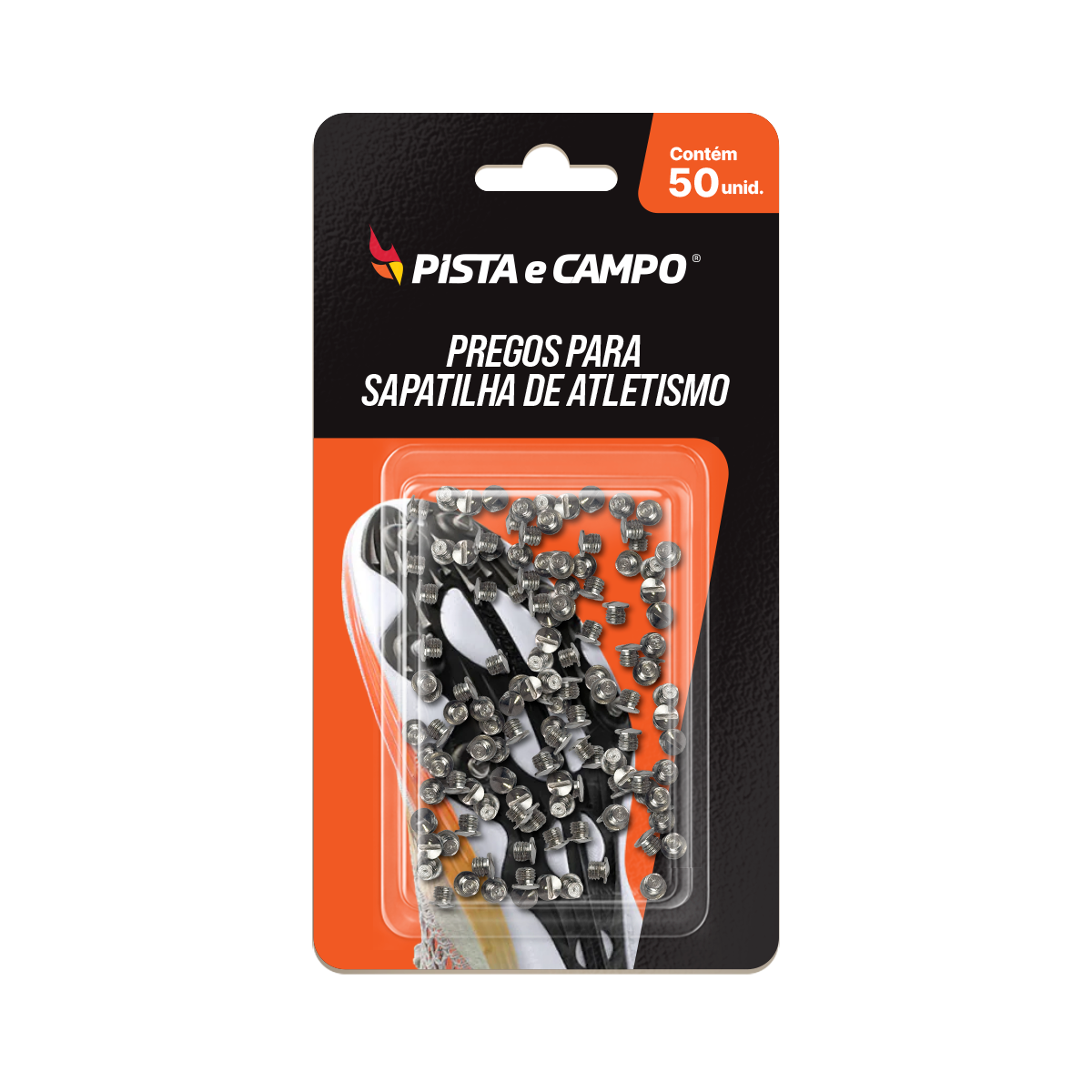 50 Pregos para sapatilha de atletismo tampa Pista e Campo