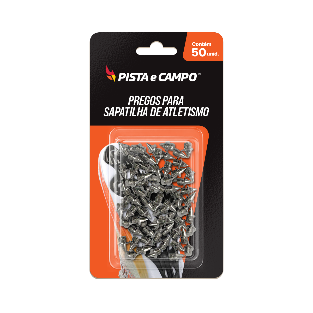 50 Pregos para Sapatilha de Atletismo 6,4mm Pirâmide Pista e Campo