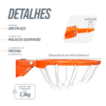 Aro 45cm Profissional de Basquete com Amortecedor Velden