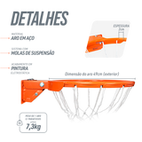 Aro 45cm Profissional de Basquete com Amortecedor Velden