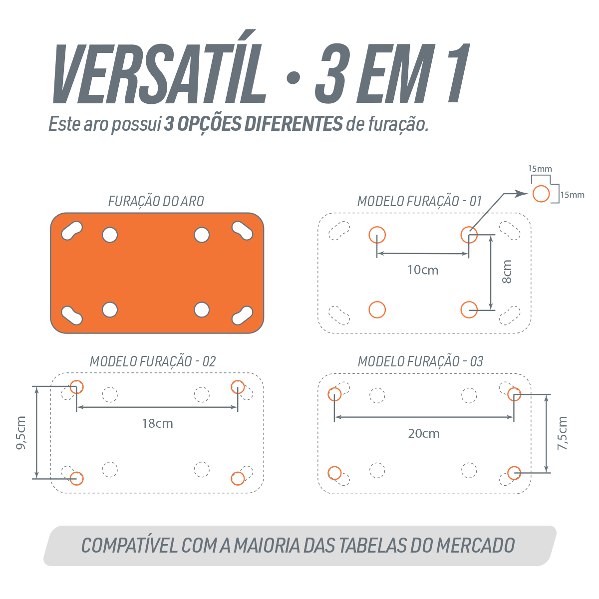 Aro 45cm Profissional de Basquete com Amortecedor Velden